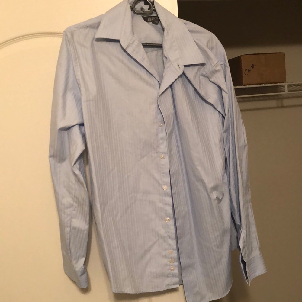 Light blue, slim fit dress shirt